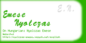 emese nyolczas business card